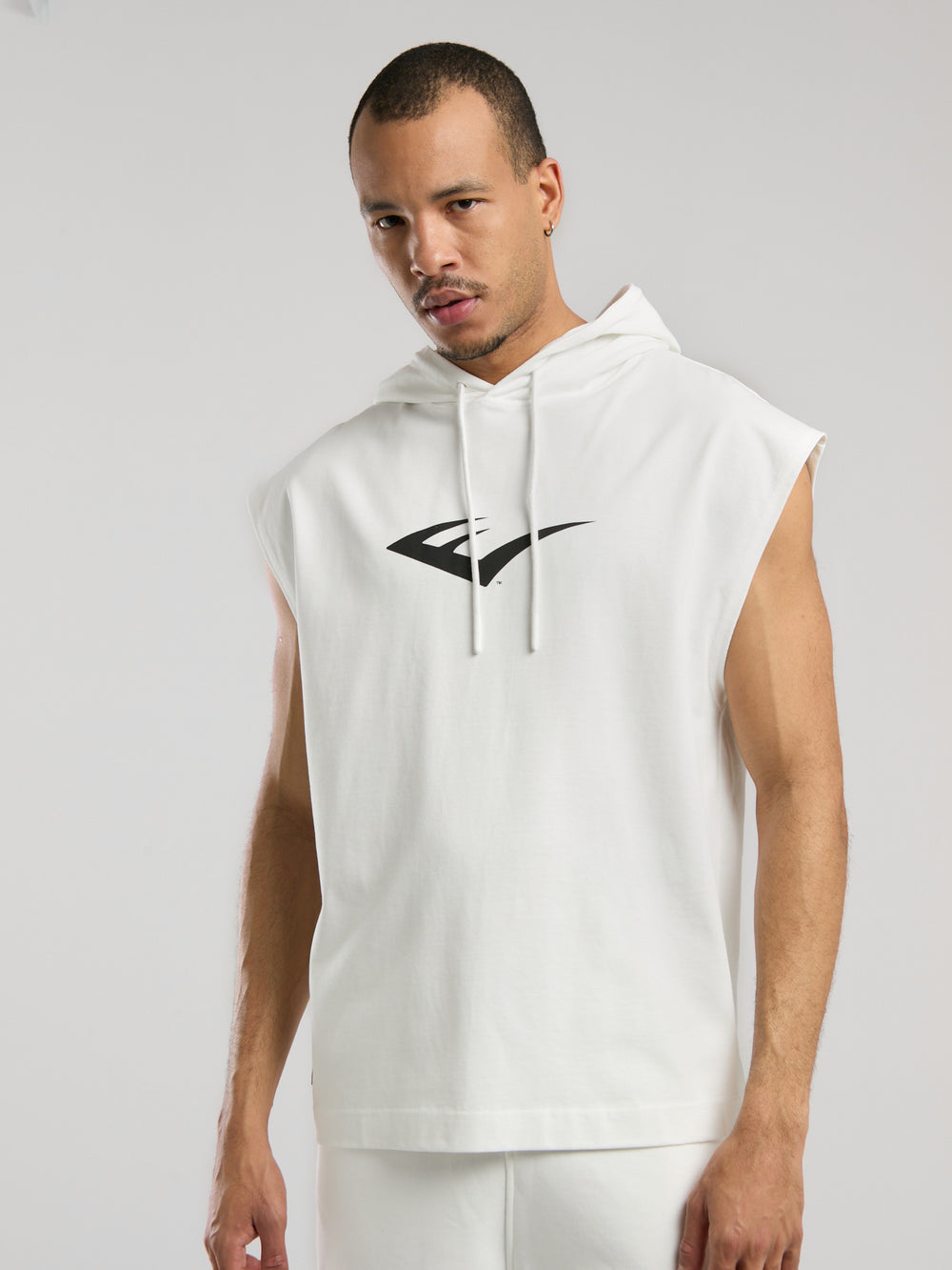Ever Classics Oversize Beyaz Erkek Kolsuz Sweatshirt