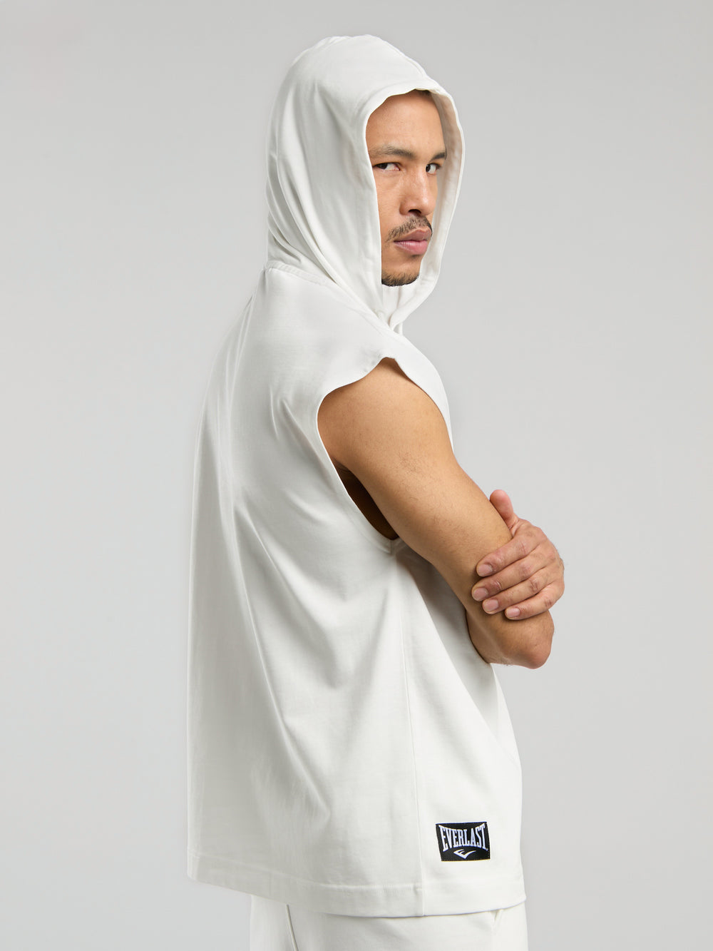 Ever Classics Oversize Beyaz Erkek Kolsuz Sweatshirt