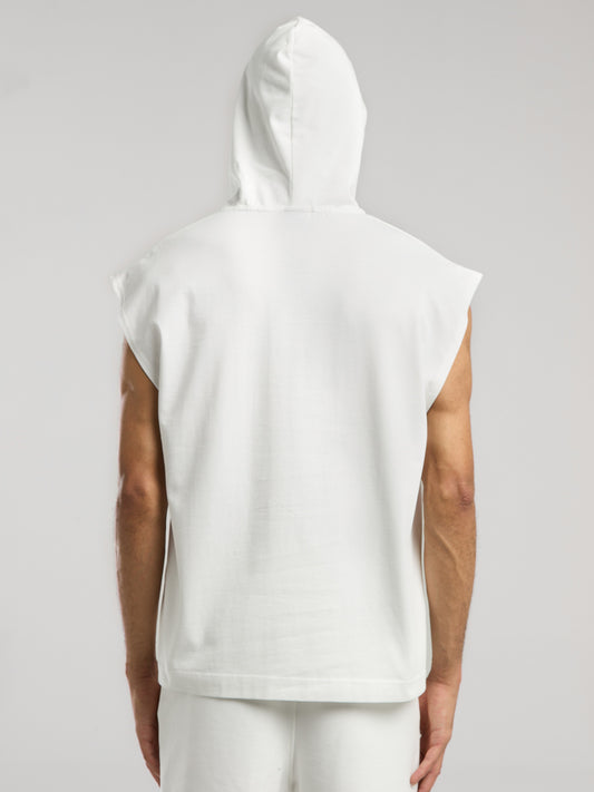 Ever Classics Oversize Beyaz Erkek Kolsuz Sweatshirt