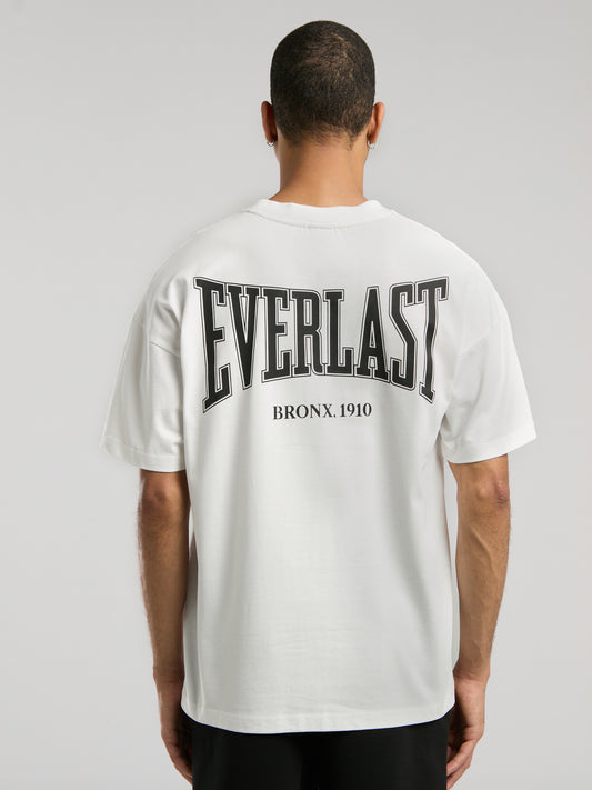 Ever Classics Oversize Arkası Baskılı Beyaz Erkek Tişört