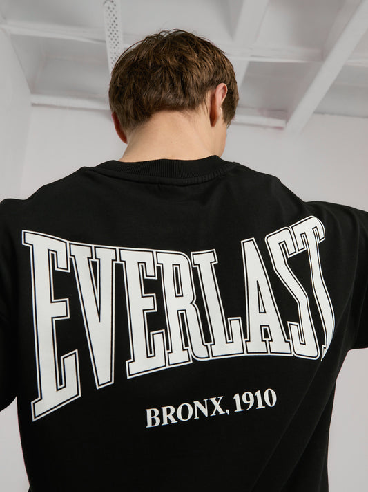 Ever Classics Oversize Arkası Baskılı  Siyah Erkek Tişört