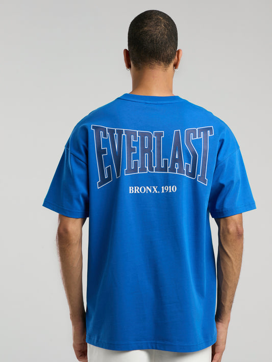 Ever Classics Oversize Arkası Baskılı Koyu İndigo Erkek Tişört