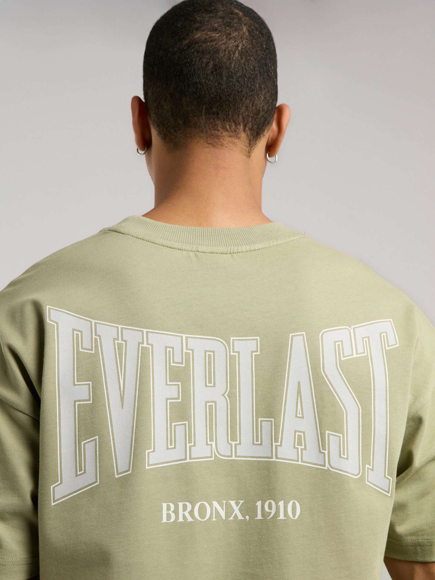 Ever Classics Oversize Arkası Baskılı  Yeşil Erkek Tişört