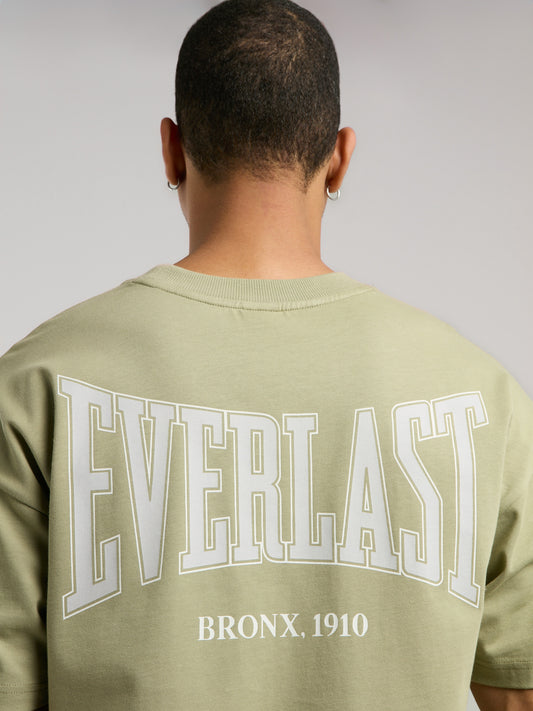 Ever Classics Oversize Arkası Baskılı  Yeşil Erkek Tişört