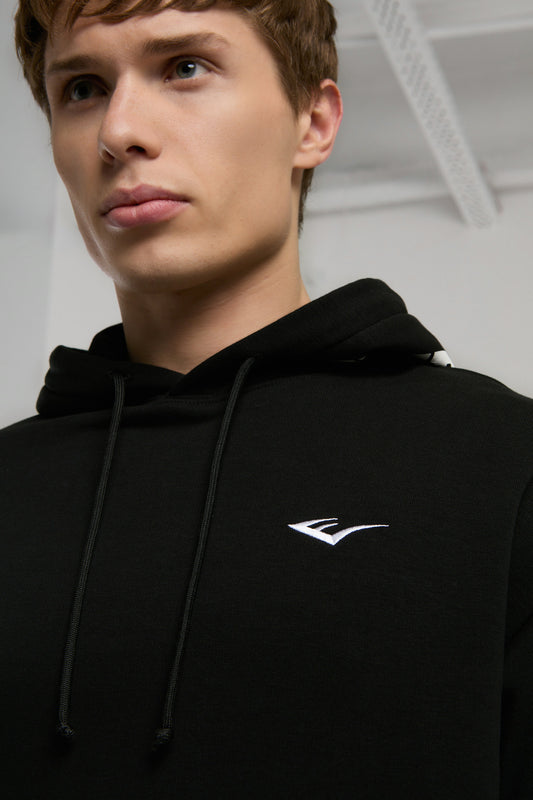 Ever Classics Comfort Siyah Kapüşon Baskılı Erkek Sweatshirt