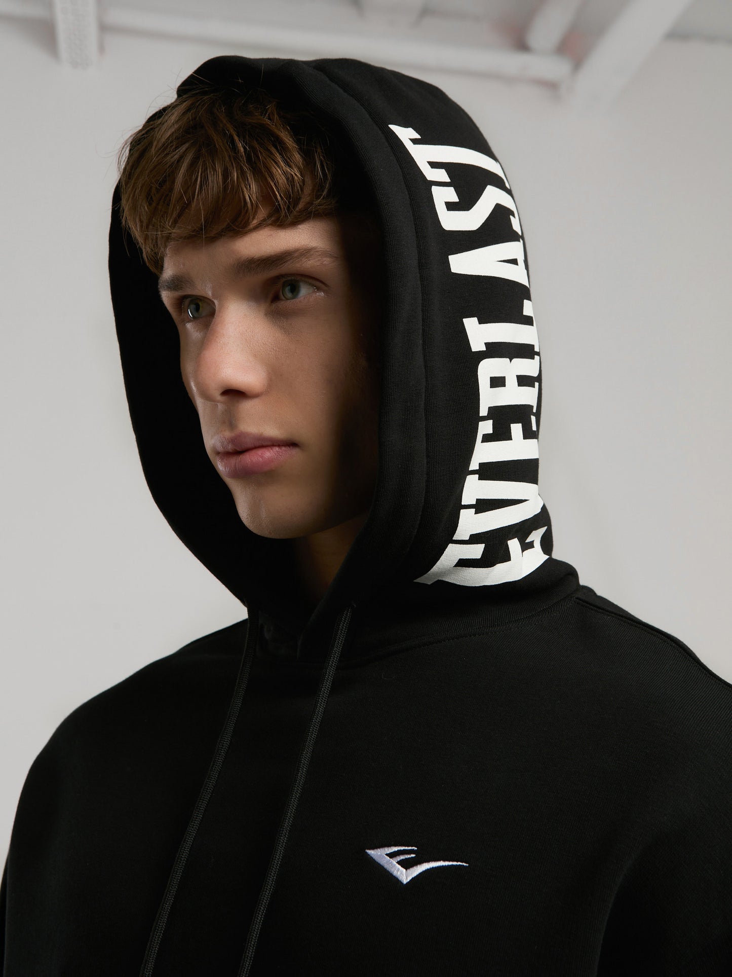Ever Classics Comfort Siyah Kapüşon Baskılı Erkek Sweatshirt