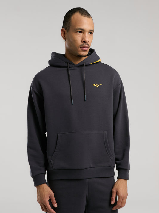 Ever Classics  Comfort Füme Kapüşon Baskılı Erkek Sweatshirt