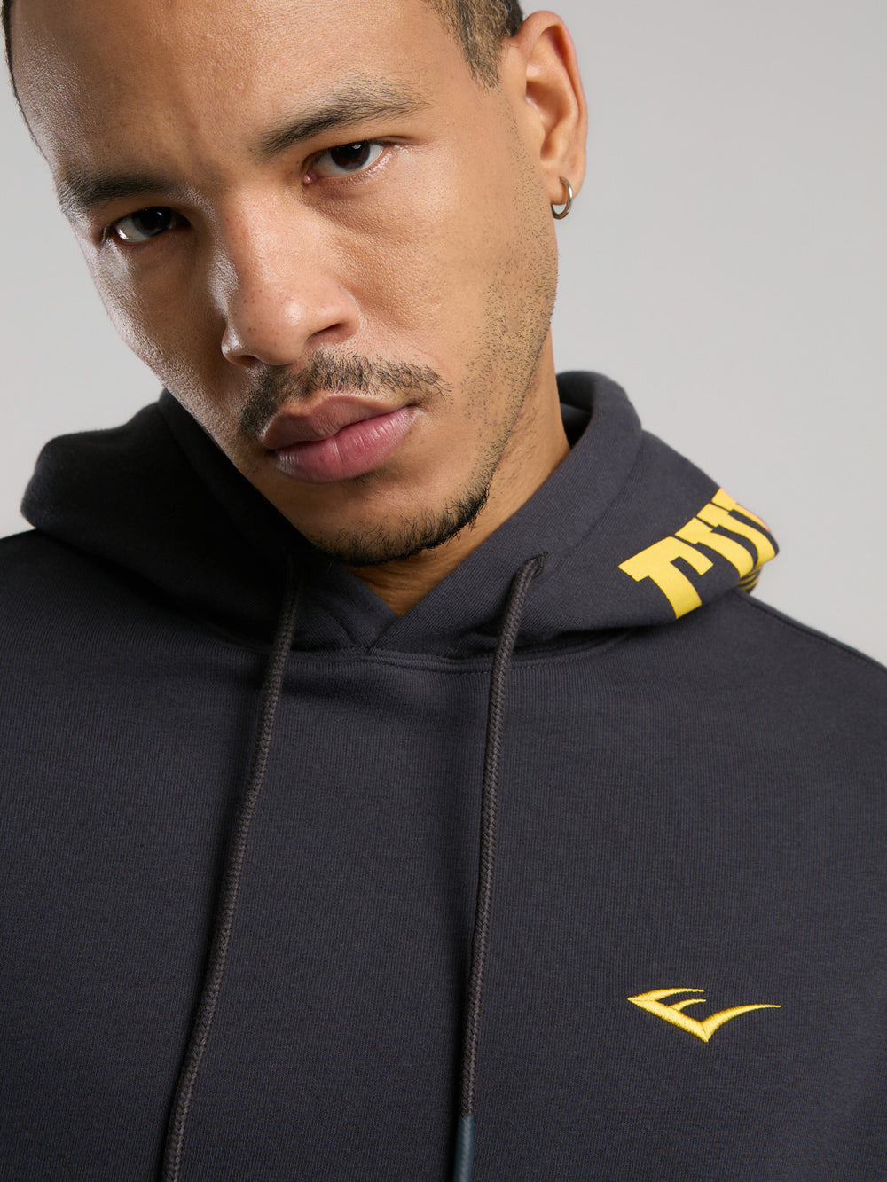 Ever Classics  Comfort Füme Kapüşon Baskılı Erkek Sweatshirt