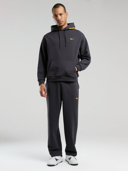 Ever Classics  Comfort Füme Kapüşon Baskılı Erkek Sweatshirt