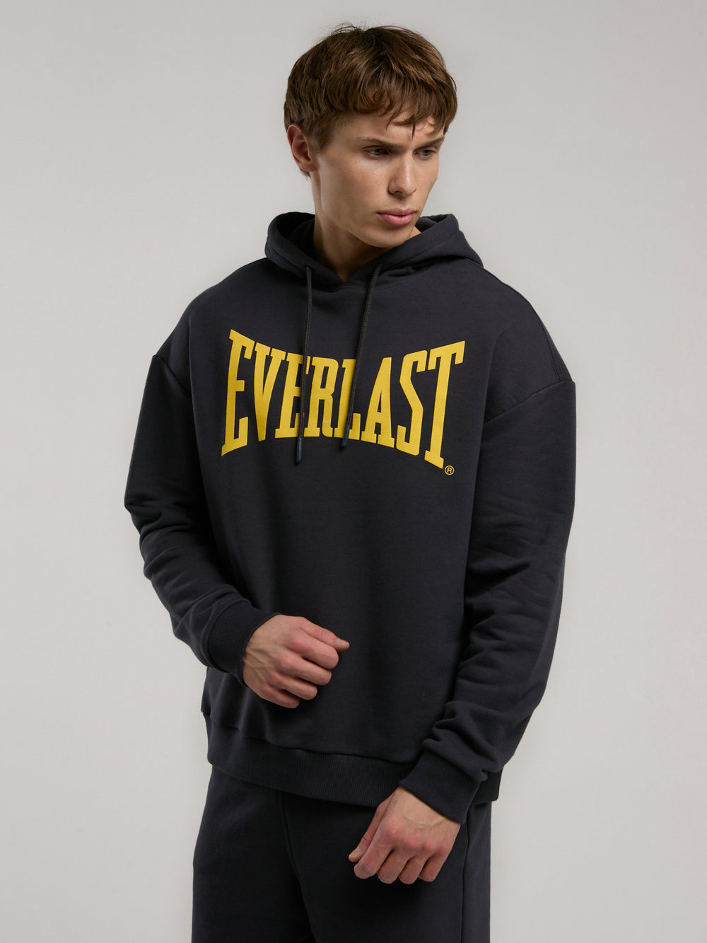 Ever Classics Comfort Füme Kapüşonlu Erkek Sweatshirt