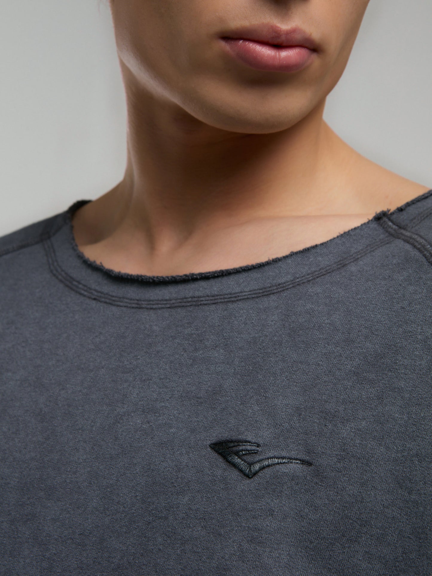 Everlast Ny Street Oversize Geniş Yaka Füme Erkek Tişört