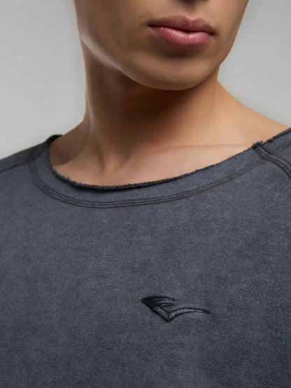 Everlast Ny Street Oversize Geniş Yaka Füme Erkek Tişört