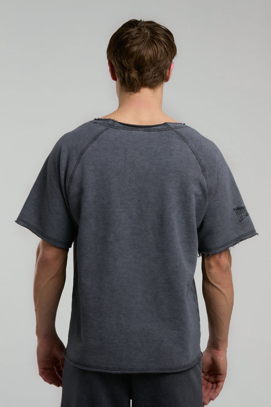 Everlast Ny Street Oversize Geniş Yaka Füme Erkek Tişört