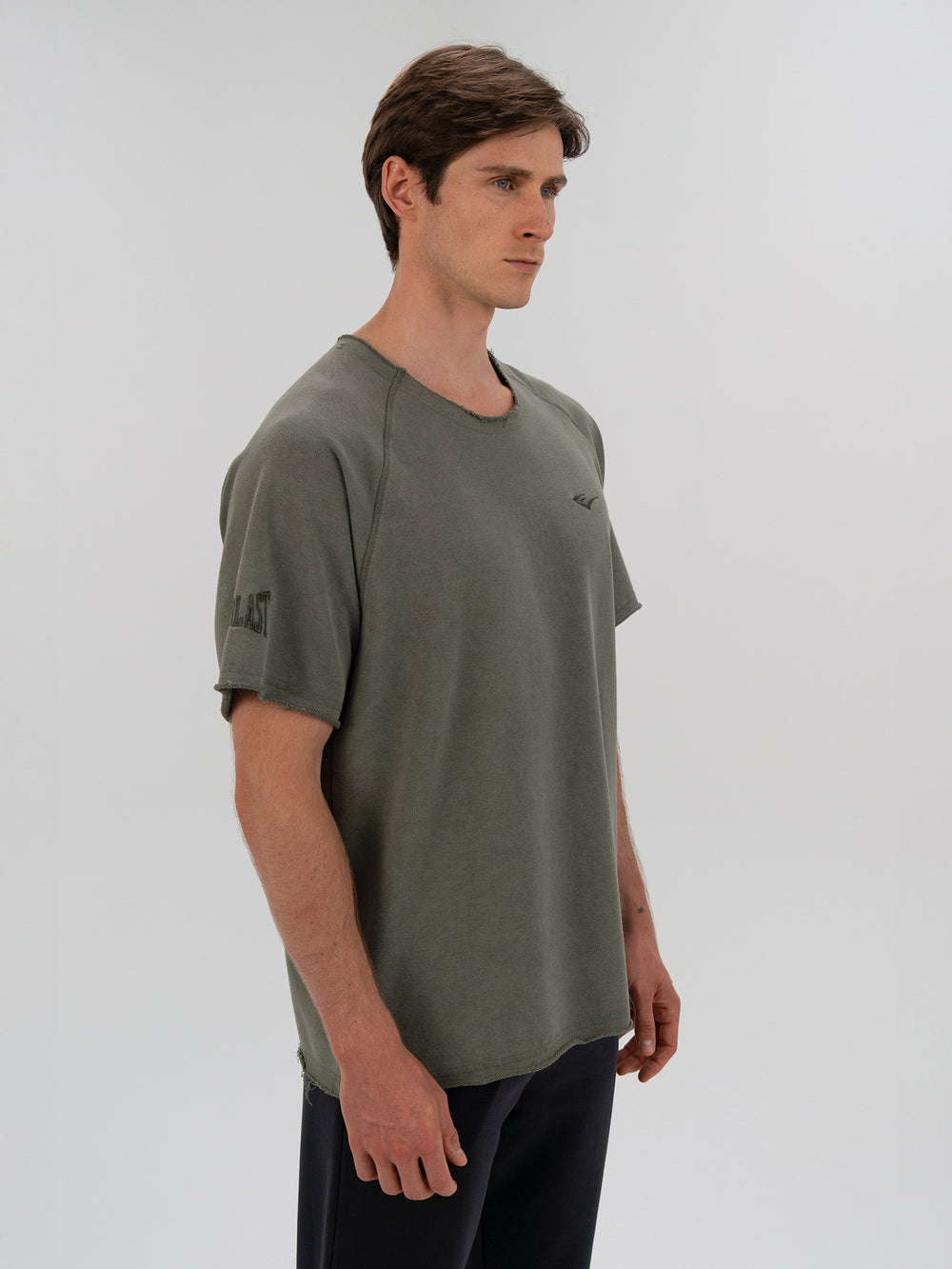Everlast Ny Street Oversize Geniş Yaka Haki Erkek Tişört