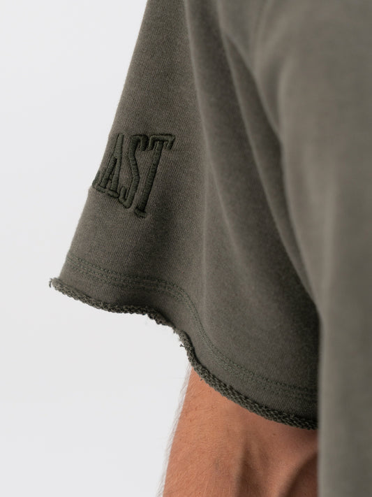 Everlast Ny Street Oversize Geniş Yaka Haki Erkek Tişört