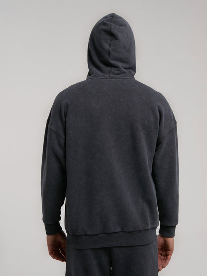 Everlast Ny Street Füme Kapüşonlu Erkek Full Zip Sweatshirt