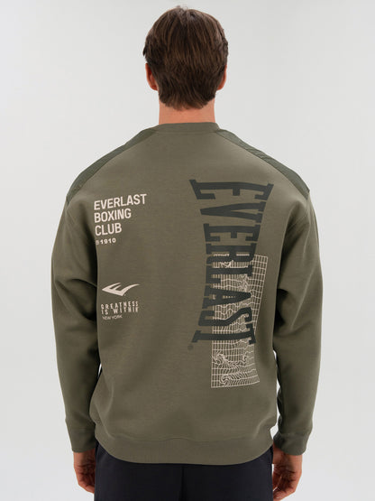 Everlast Boxing Club 2.0 Haki Erkek Sweatshirt