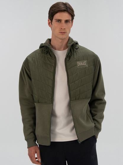 Everlast Boxing Club 2.0 Full Zip Haki Erkek Kalın Sweatshirt