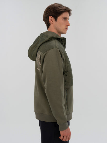 Everlast Boxing Club 2.0 Full Zip Haki Erkek Kalın Sweatshirt