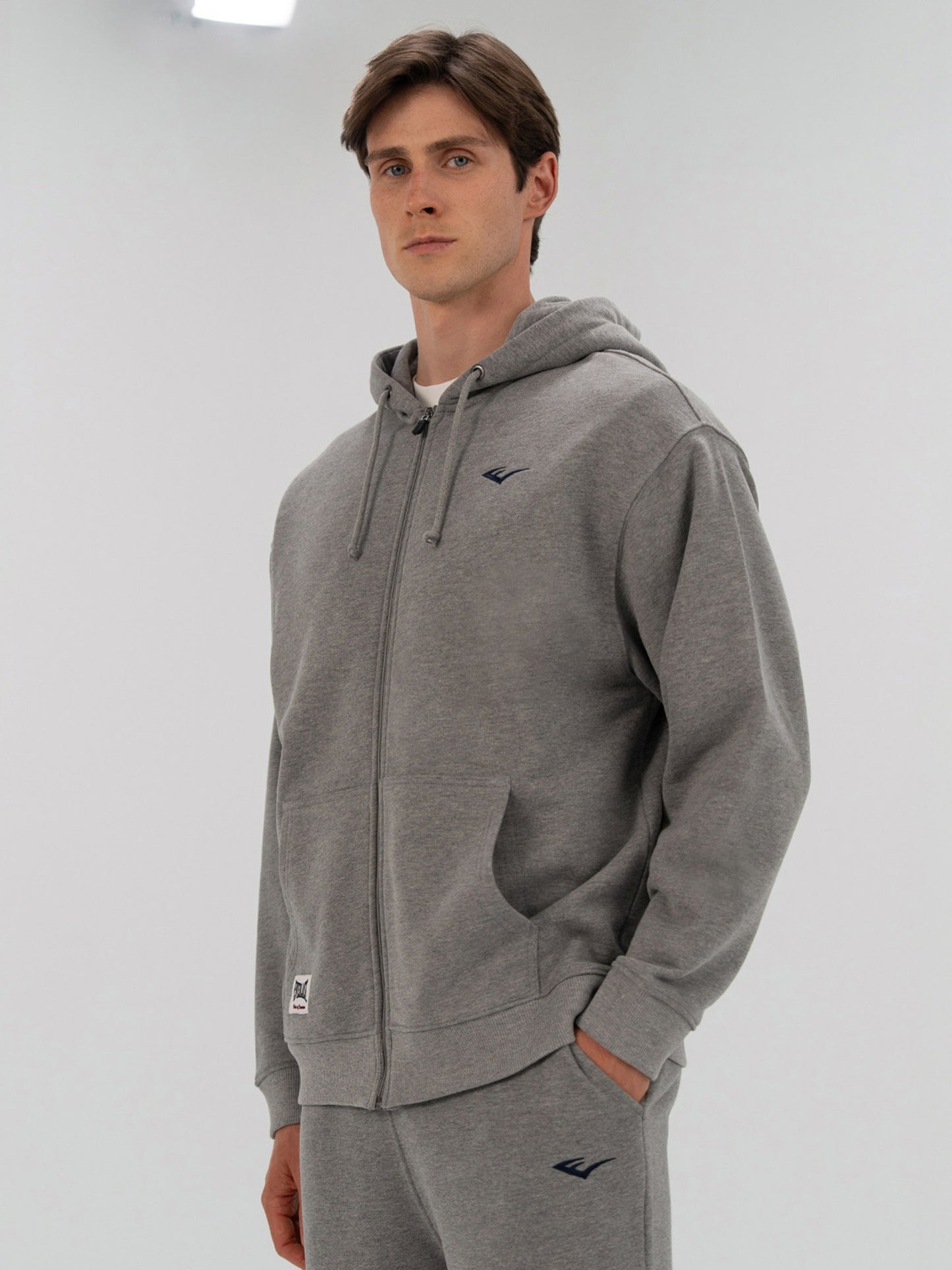 Everlast Heritage Champions Gri Unisex Full Zip Sweatshirt