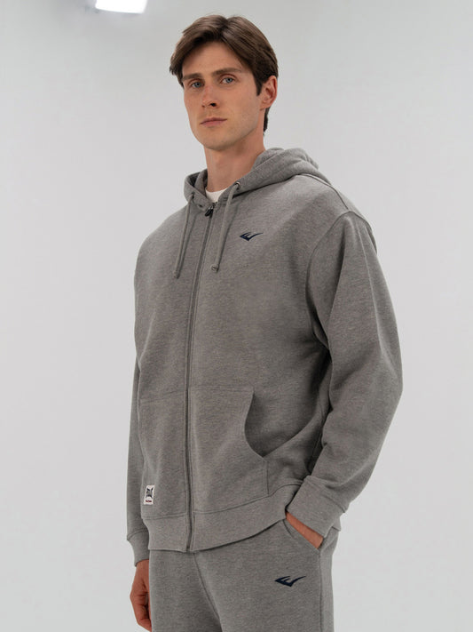 Everlast Heritage Champions Gri Unisex Full Zip Sweatshirt