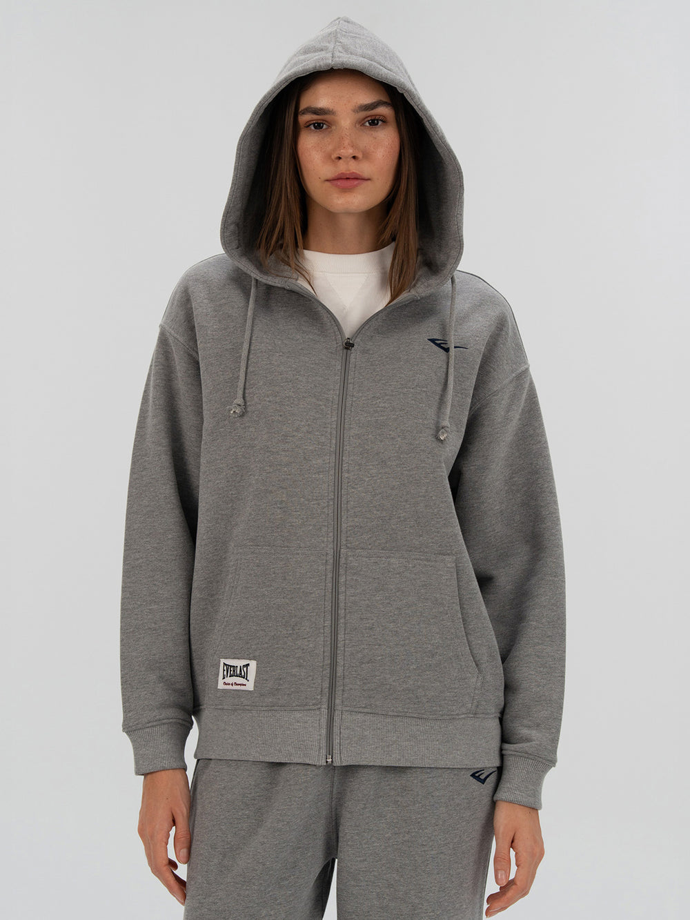 Everlast Heritage Champions Gri Unisex Full Zip Sweatshirt
