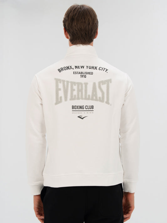 Everlast Bronx NYC Half Zip Regular Beyaz Erkek Sweatshirt