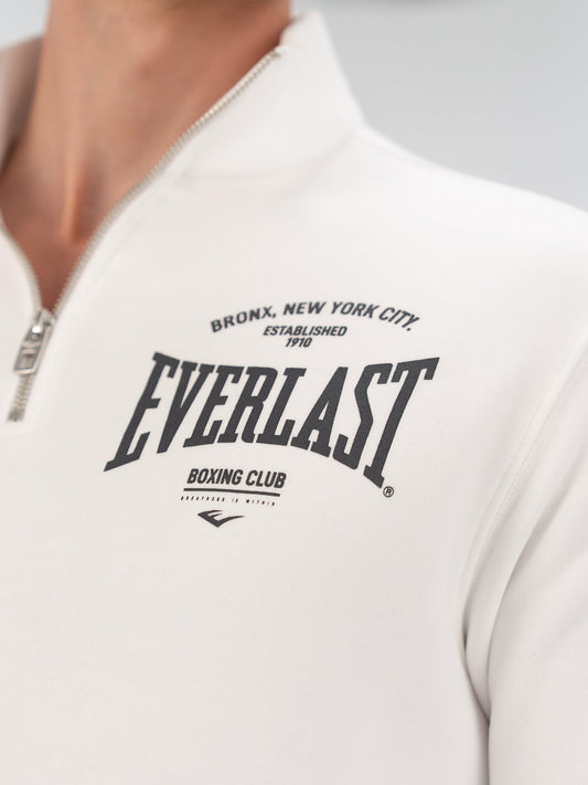 Everlast Bronx NYC Half Zip Regular Beyaz Erkek Sweatshirt