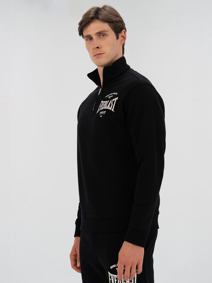 Everlast Bronx NYC Half Zip Regular Siyah Erkek Sweatshirt