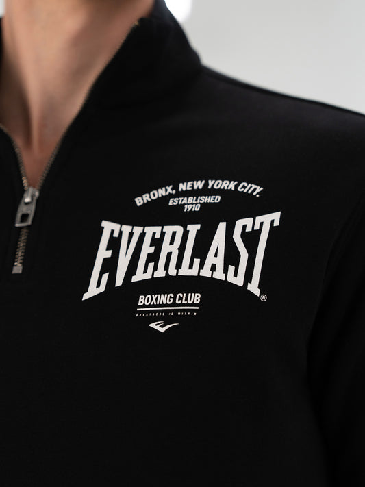 Everlast Bronx NYC Half Zip Regular Siyah Erkek Sweatshirt