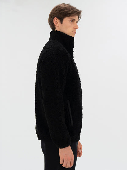 Everlast Winter Essentials Siyah Erkek Full Zip Sherpa Sweat