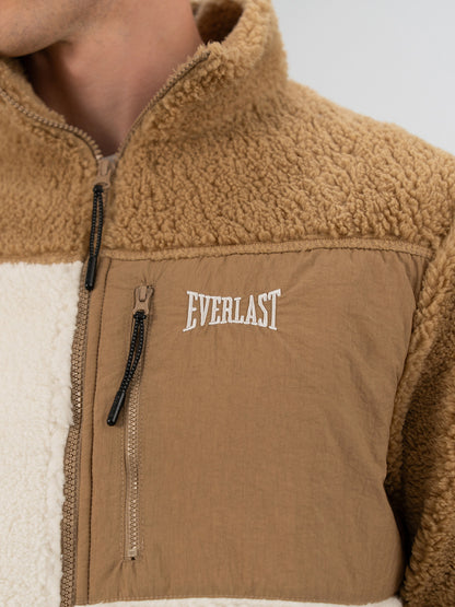 Everlast Winter Essentials Krem Erkek Full Zip Sherpa Sweat