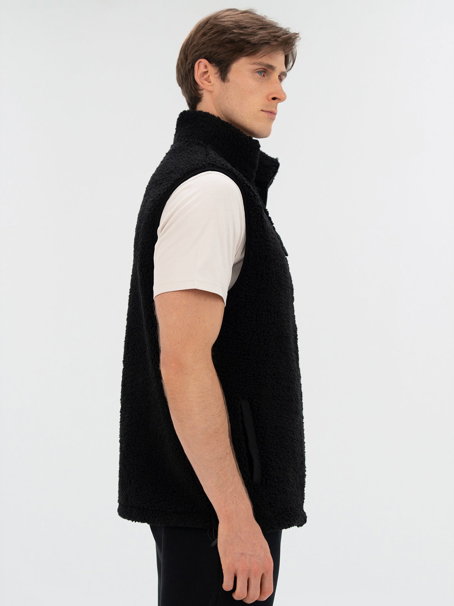 Everlast Winter Essentials Siyah Erkek Full Zip Sherpa Yelek