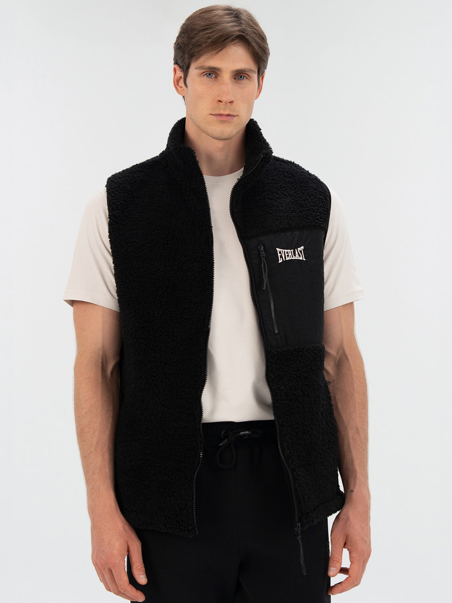 Everlast Winter Essentials Siyah Erkek Full Zip Sherpa Yelek