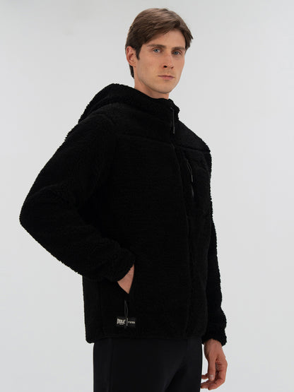 Everlast Winter Essentials Siyah Erkek Full Zip Kapüşonlu Sherpa Sweat