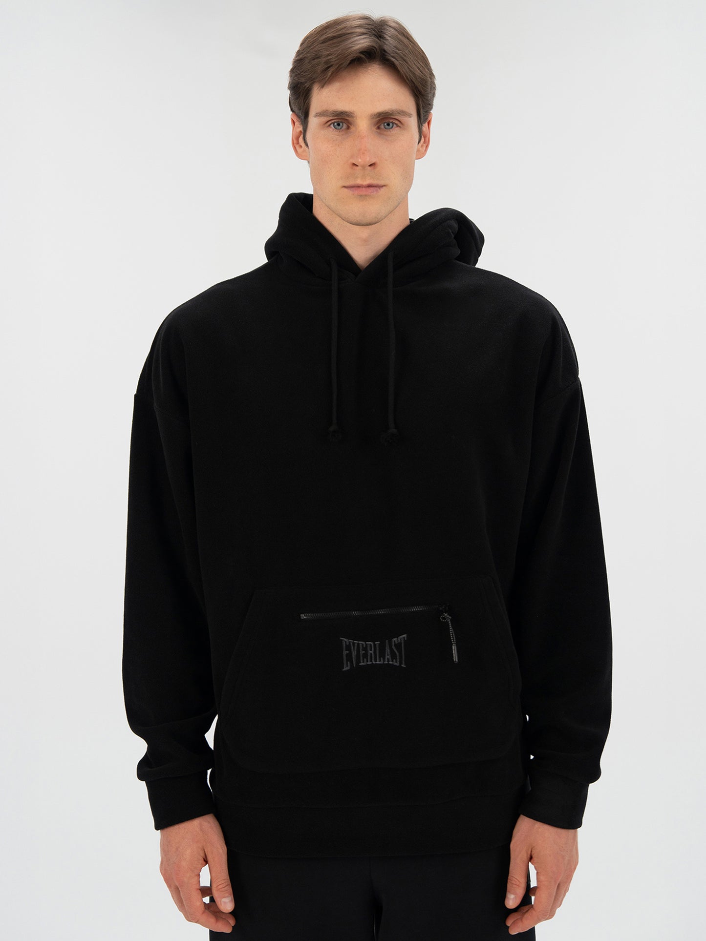 Everlast Winter Essentials Siyah Erkek Kapüşonlu Polar Hoodie