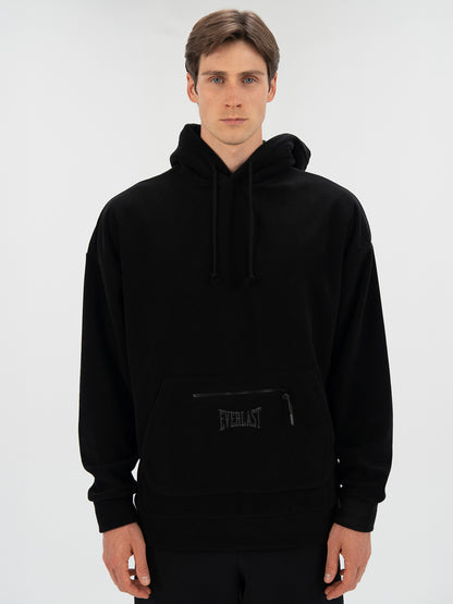 Everlast Winter Essentials Siyah Erkek Kapüşonlu Polar Hoodie