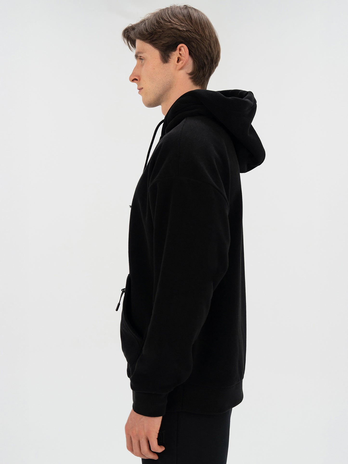 Everlast Winter Essentials Siyah Erkek Kapüşonlu Polar Hoodie