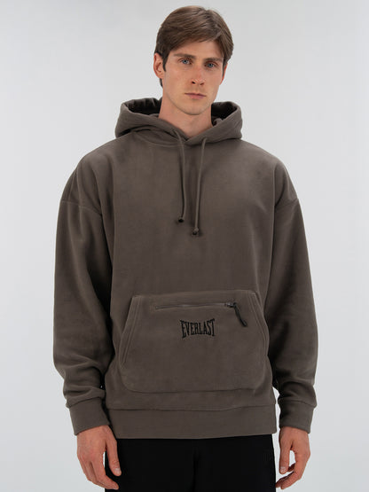 Everlast Winter Essentials Füme Erkek Kapüşonlu Polar Hoodie