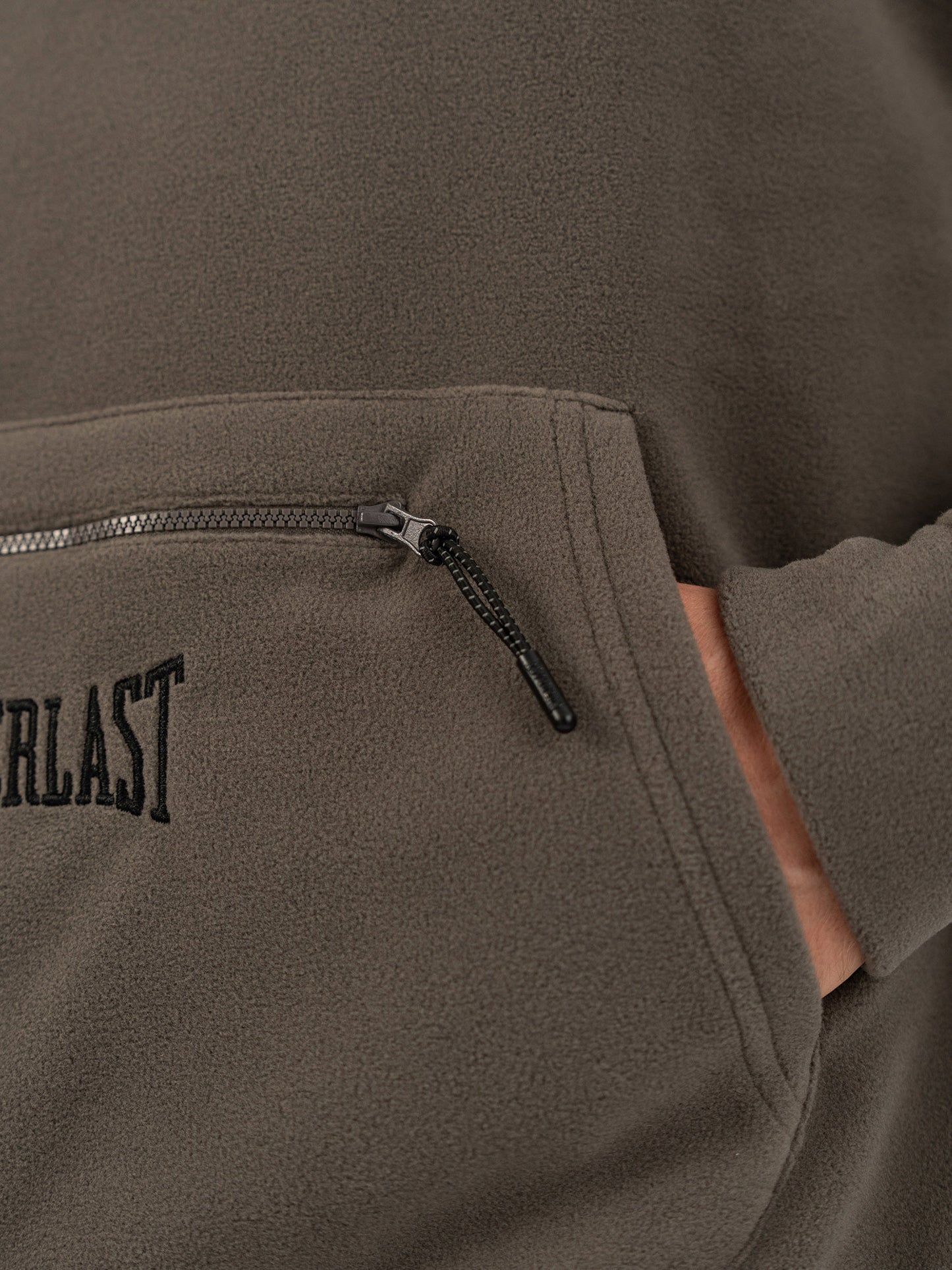 Everlast Winter Essentials Füme Erkek Kapüşonlu Polar Hoodie