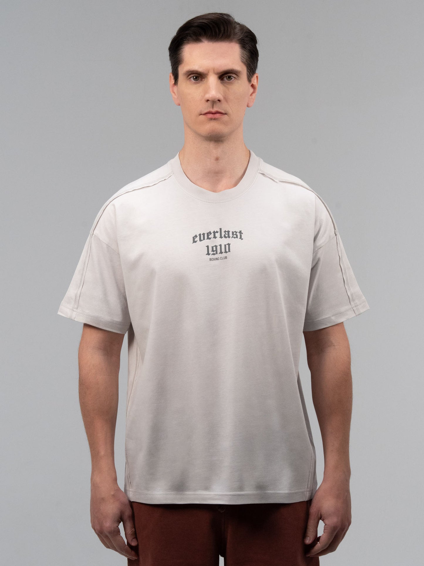 Everlast Graphic Collection Oversize Açık Gri Erkek Tişört