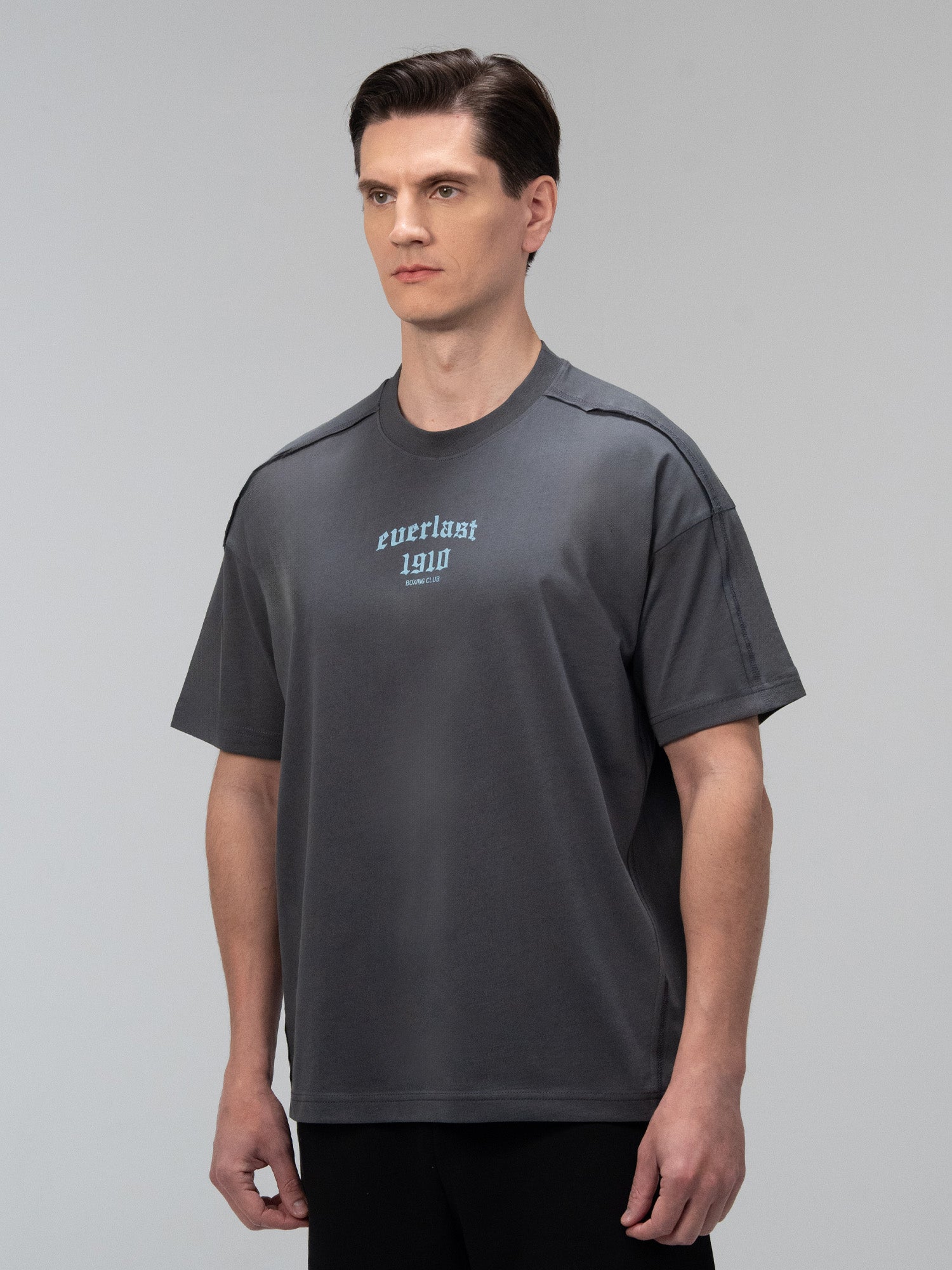 Everlast Graphic Collection Oversize Füme Erkek Tişört