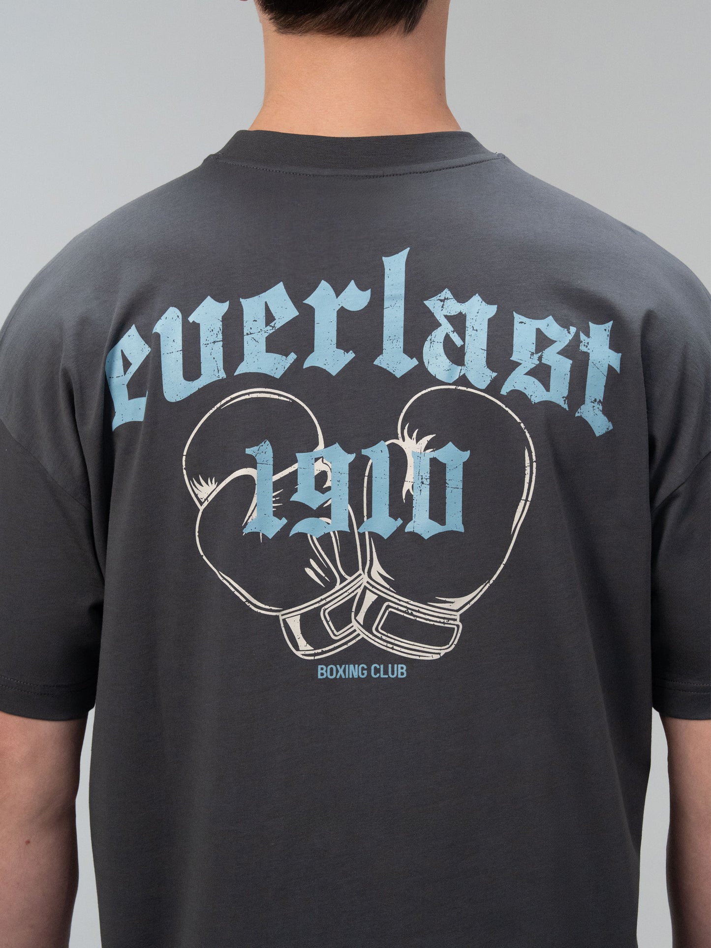 Everlast Graphic Collection Oversize Füme Erkek Tişört