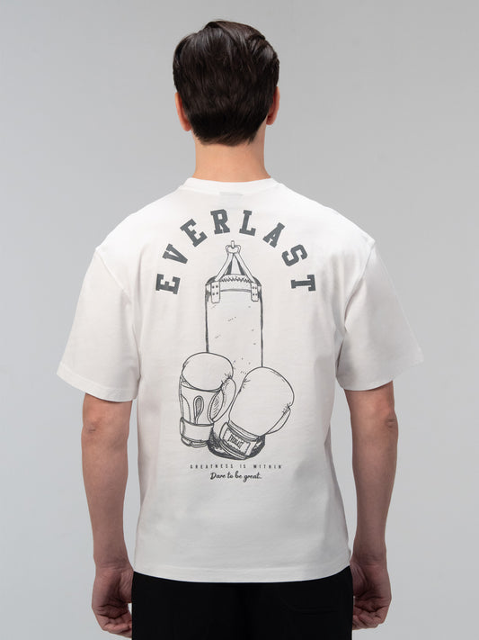 Everlast Graphic Collection Comfort Fit Beyaz Erkek Tişört