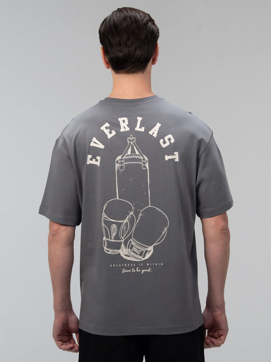 Everlast Graphic Collection Comfort Fit Koyu Gri Erkek Tişört