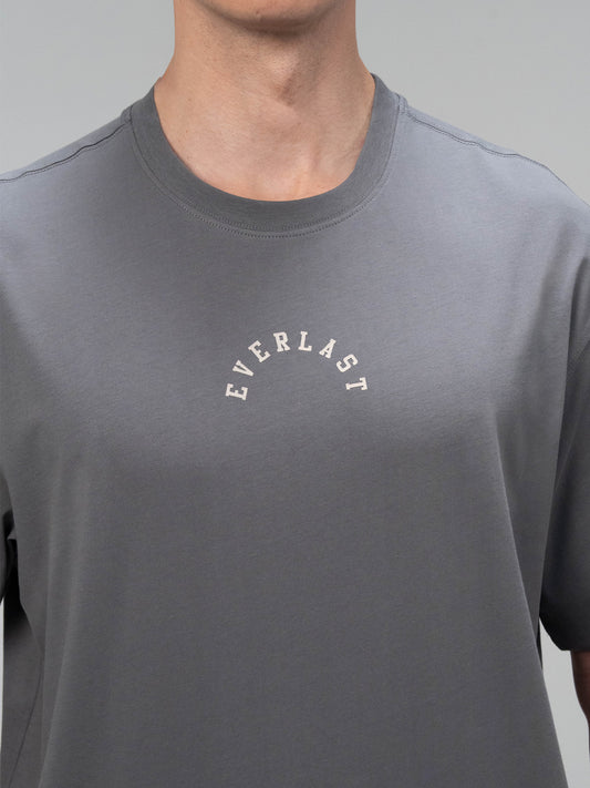 Everlast Graphic Collection Comfort Fit Koyu Gri Erkek Tişört