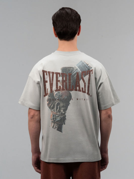 Everlast Boxing Heritage Oversize Açık Gri Erkek Tişört