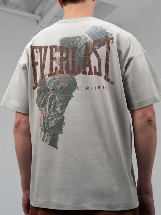 Everlast Boxing Heritage Oversize Açık Gri Erkek Tişört