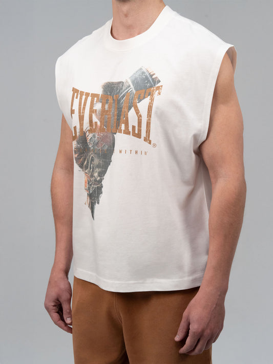 Everlast Boxing Heritage Oversize Beyaz Erkek Kolsuz Tiört