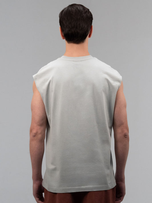 Everlast Boxing Heritage Oversize Açık Gri Erkek Kolsuz Tişört